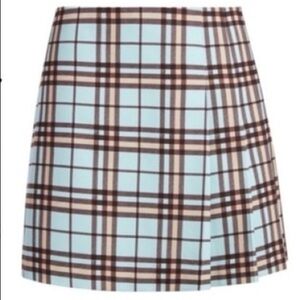 A+O Plaid Blue Mini Skirt 🩵🌟 gently worn